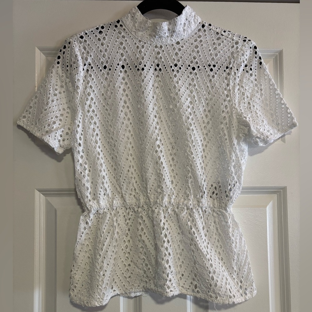 Selected Femme Charline Eyelet Women's Top, size 4 (EU 34)